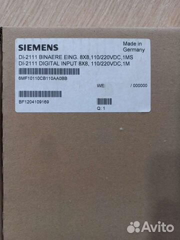 Модуль (компонент) 6MF1011-0CB10-0AA0 Сименс