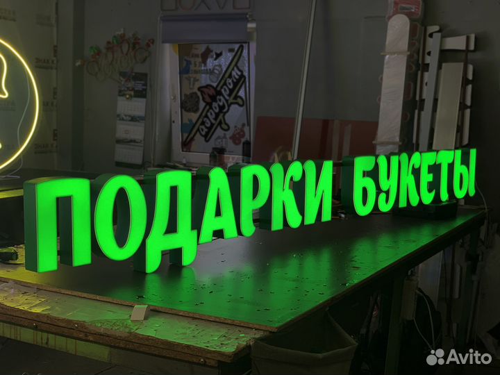 Вывеска для цветочного магазина, магазина подарков