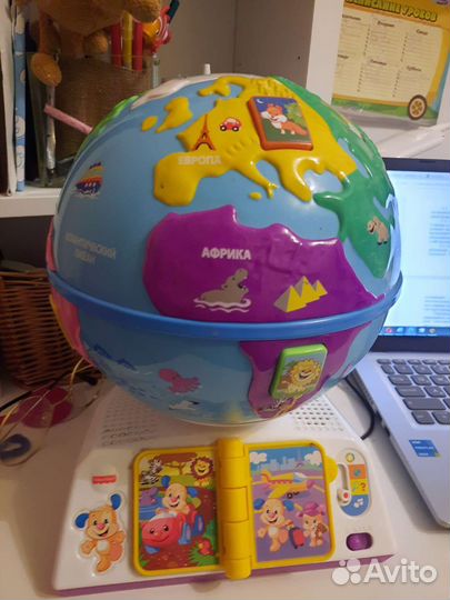 Обучающий глобус Fisher price, оригинал