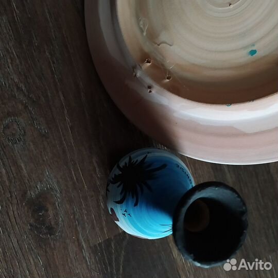 Подставка для колец, ваза с блюдом