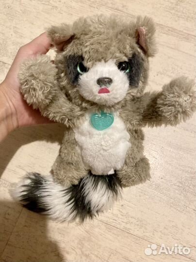 Furreal озвученный енот Hasbro оригинал