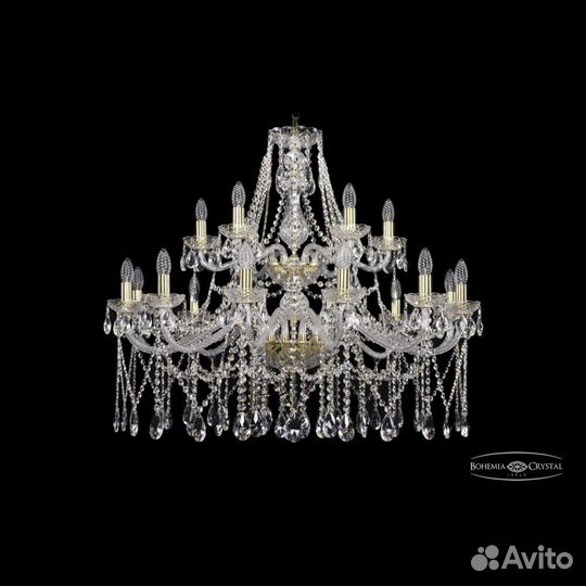 Люстра хрустальная 1413/12+6/360v/2d G Bohemia Ive