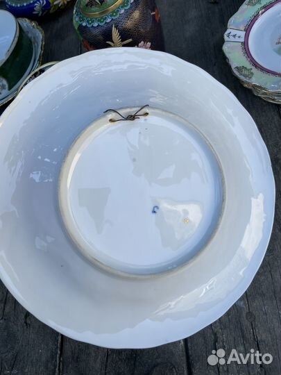 Старинная тарелка Meissen