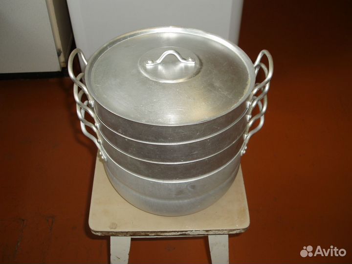 Мантоварка-пароварка алюминиевая