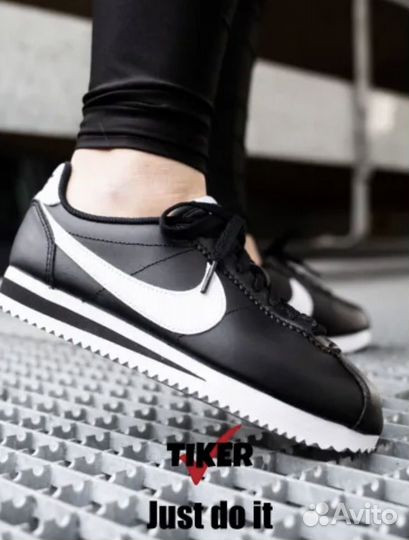 Кроссовки nike cortez кожаный