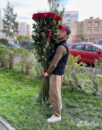 Высокие Розы Гиганты Доставка Круглосуточно