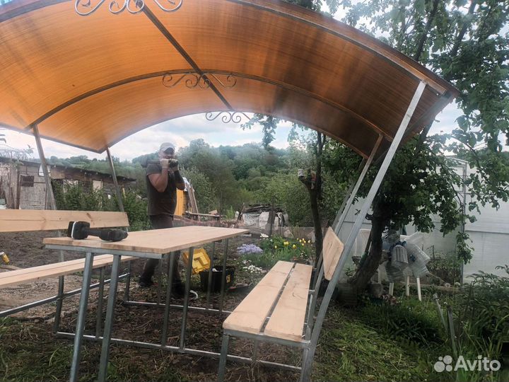 Беседка из поликарбоната