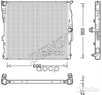 DRM05008 Радиатор BMW X3 10- DRM05008 Denso