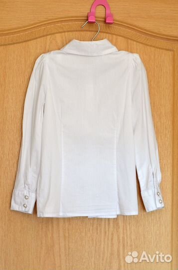 Блузка белая для школы, размер 122-128