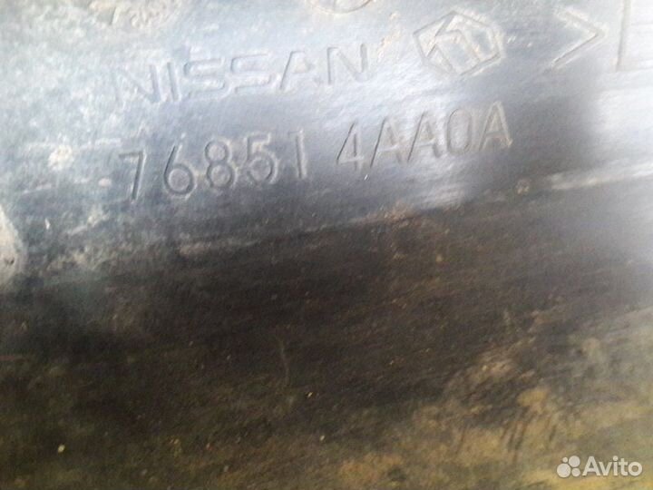 Накладка на порог (наружняя) левая Nissan Almera