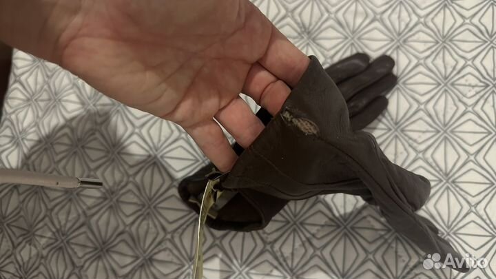 Перчатки кожанные