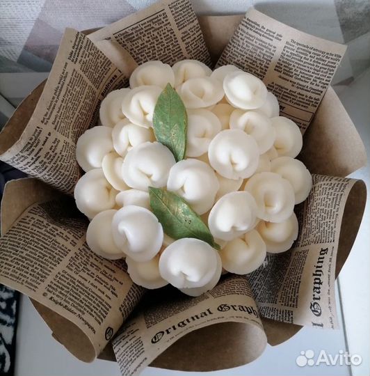 Шоколадные пельмени букет