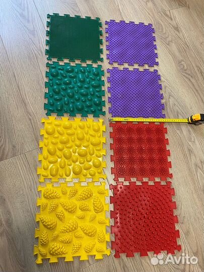 Орто пазлы массажные Коврики 6 штук