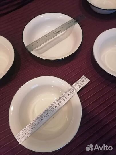 Набор эмалированных плошек