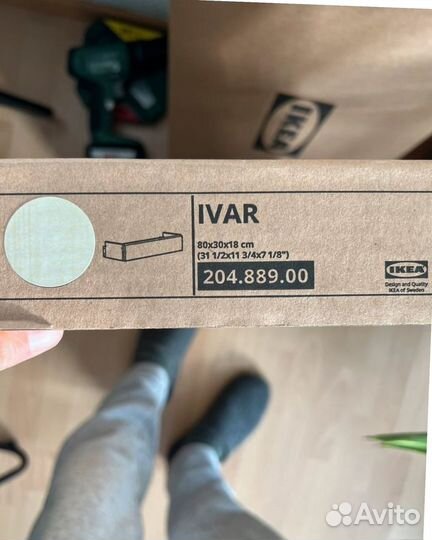 Новый деревянный ящик Ivar / Ивар IKEA