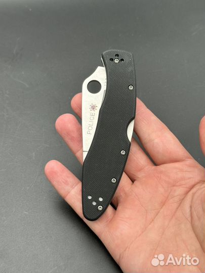 Spyderco Police серрейтор черный