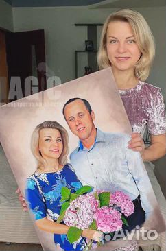 Портреты по фото на холсте от студии Magic