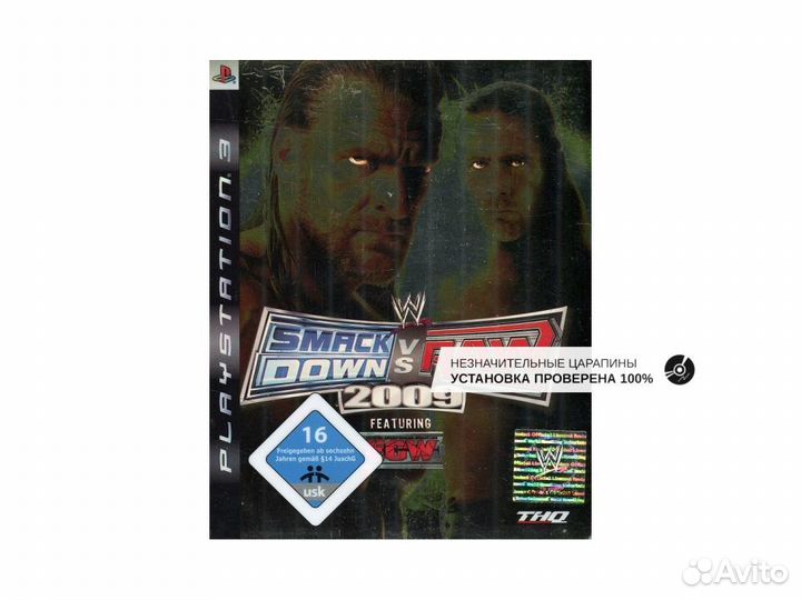 WWE 2009 стилбук, б/у, незнач.царап., англ. (PS3)