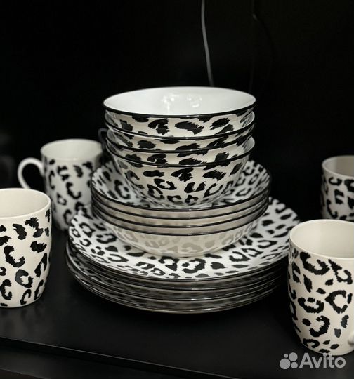 Сервиз леопардовый
