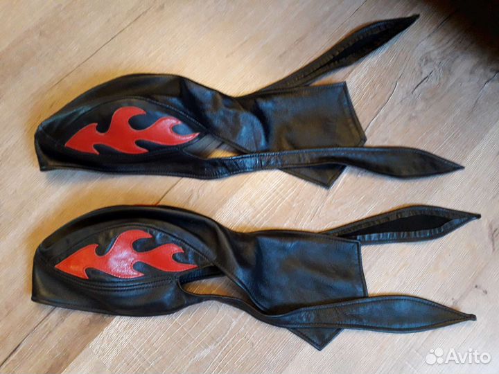 Кожаная бандана 2 шт