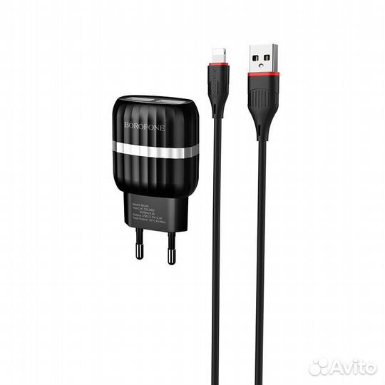 Зарядное устройство borofone BA24A Vigour 2*USB +