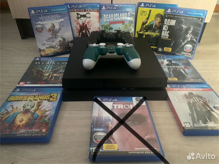 Ps4 (500gb) +9 игр(на дисках)
