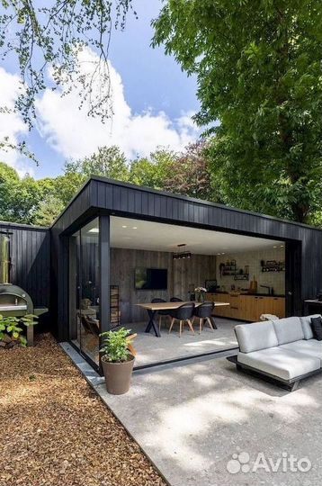 Мангальная зона Мангал с крышей