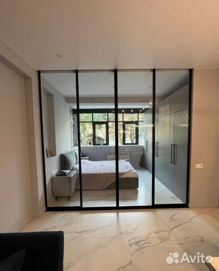 Межкомнатные перегородки из стекла