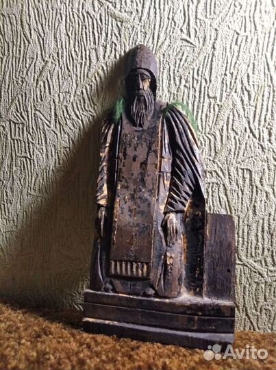 Деревянная композиция Нил угодник