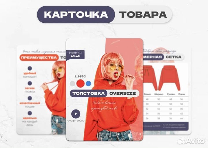 Инфографика для маркетплейсов/Карточки для wb,ozon