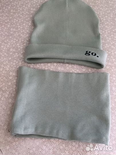 Комплект-Шапка и снуд-детские летние