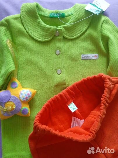 Костюмчик для малышей от 2 мес, до года, яркий