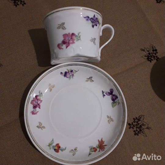 Чайная пара вербилки лимож. Гарднер. Дфз