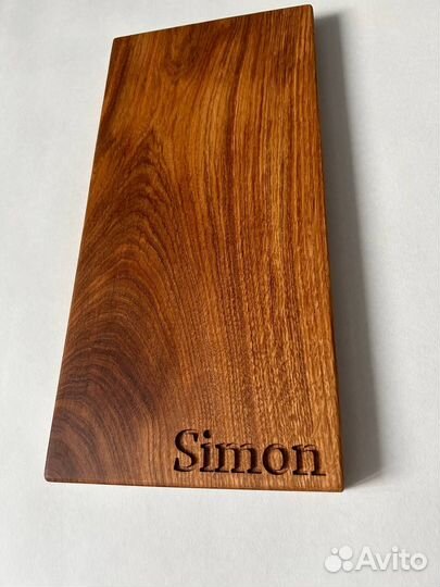 Именная разделочная доска из массива дуба