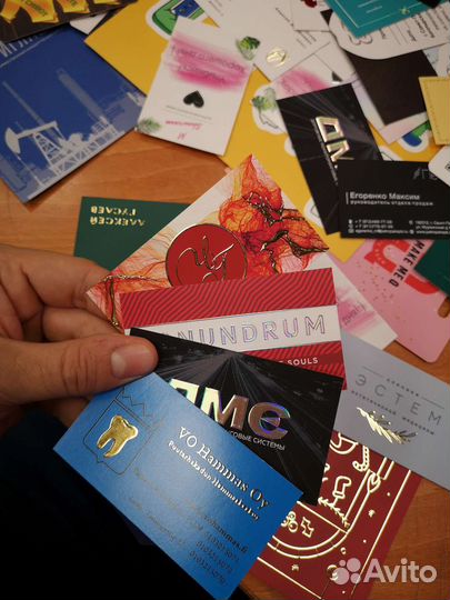 Классные Визитки печатаю+Беспл.Доставка по спб