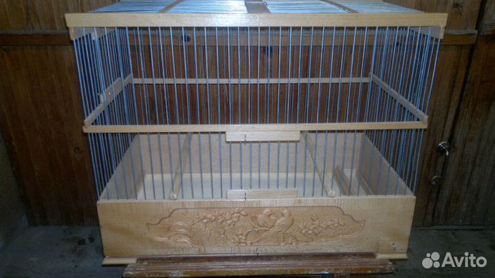 Клетки для птиц, для попугаев, из дерева