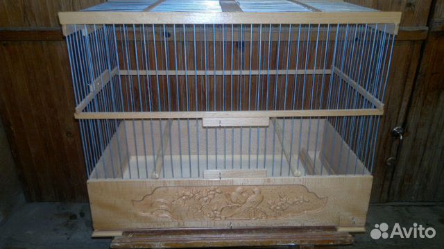 Клетки для птиц, для попугаев, из дерева