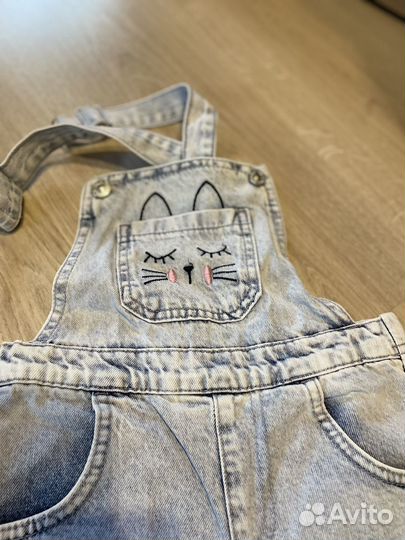 Джинсовый комбинезон для девочки 122