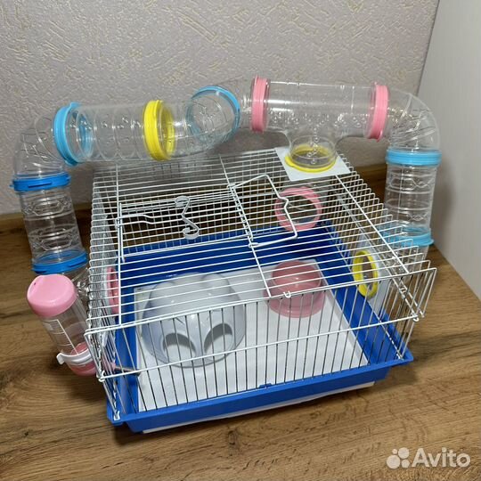 Клетка для грызунов с трубами лабиринтом