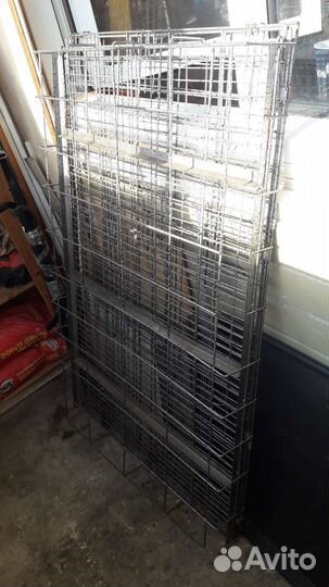 Клетка для животных с двумя поддонами 120х77