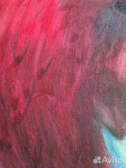 Картина маслом Попугай