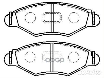 Колодки тормозные дисковые peugeot: 206 HP5047 HSB