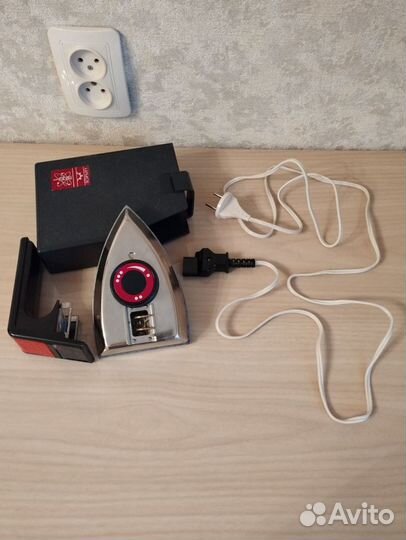 Утюг дорожный, складной, СССР, рабочий