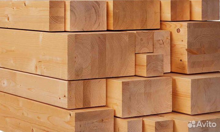 Клееный брус 60*60*3м сосна сучковая