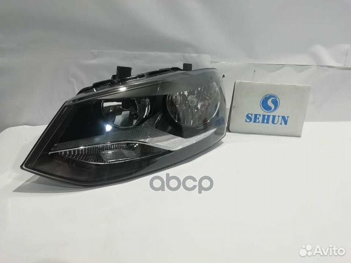 Фара передняя левая H7+H7 (хром) VW-polo 2014-2