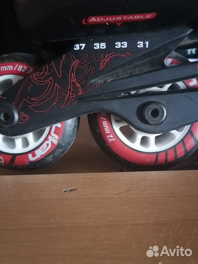 Ролики детские 31-37 размер раздвижные фирмы ukan