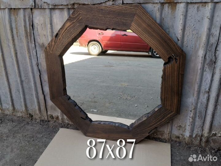 В наличии зеркало из слэба карагача