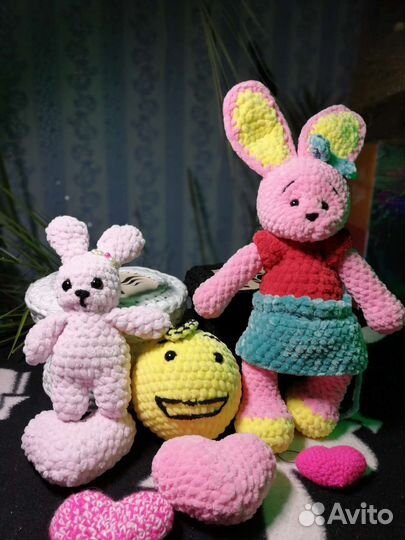 Мягкая игрушка, плюш, зайки