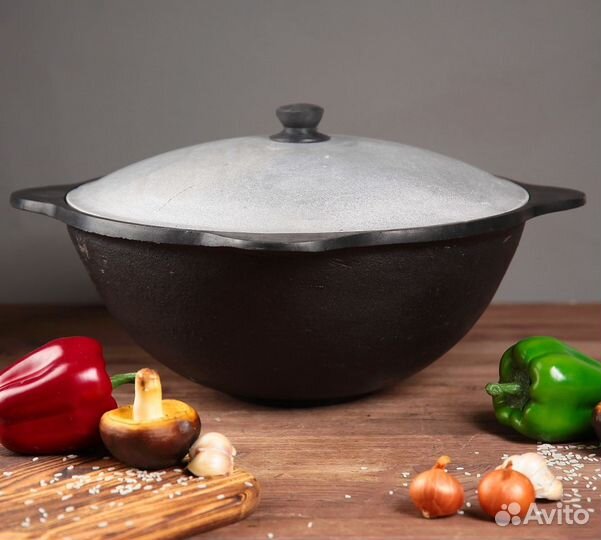 Казан чугунный узбекский