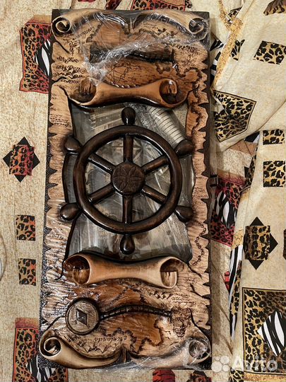 Нарды ручной работы со стеклом